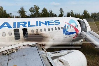 Самолет А320 «Уральских авиалиний» сел в поле в Новосибирской области