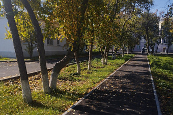 В Медгородке сделали прогулочную зону для пациентов