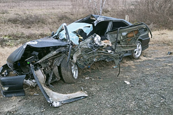 23-летняя пассажирка пострадала в ДТП на трассе Челябинск-Троицк в гололёд