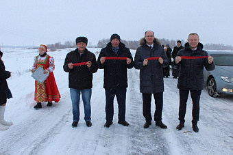 В Увельском районе открыли новую дорогу в Мордвиновку