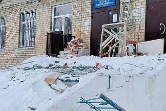 Окончание ремонта в детской поликлинике задерживается на месяц