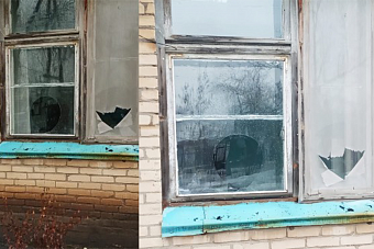 В больнице Южноуральска местные хулиганы разбили окна